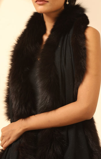 Athena Cashmere Fur Stole