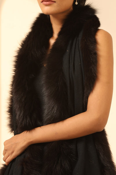 -  Athena Cashmere Fur Stole
