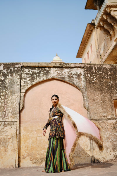 -  Delaney Cashmere Fur Stole