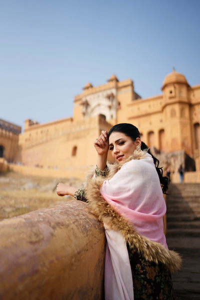 -  Delaney Cashmere Fur Stole