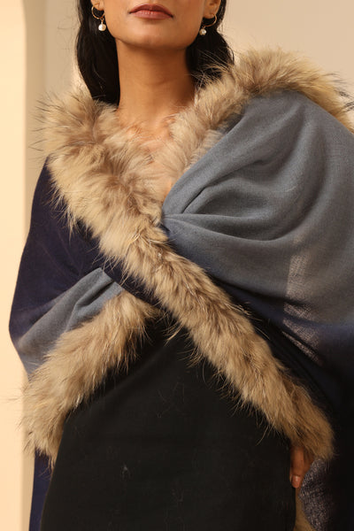 -  Nyla Cashmere Fur Stole