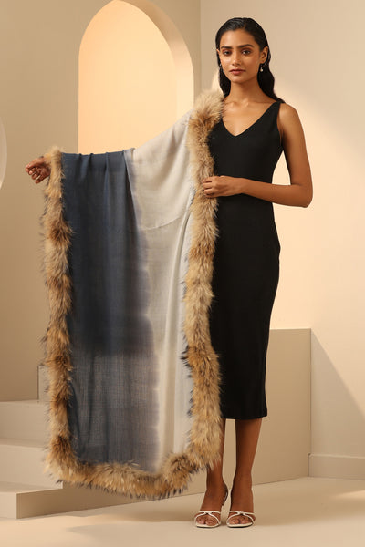 -  Nyla Cashmere Fur Stole