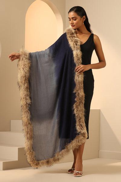 -  Nyla Cashmere Fur Stole