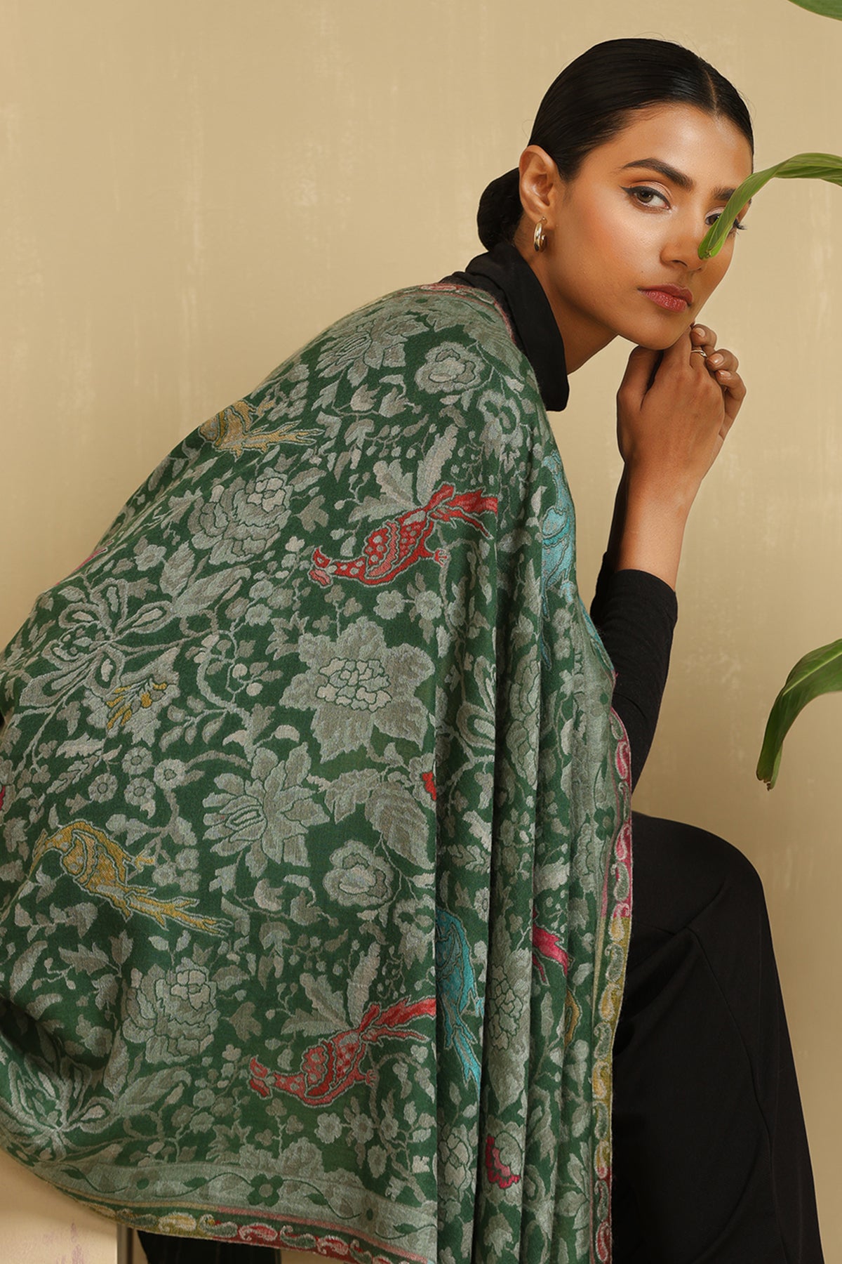 -  Fauna Cashmere Stole