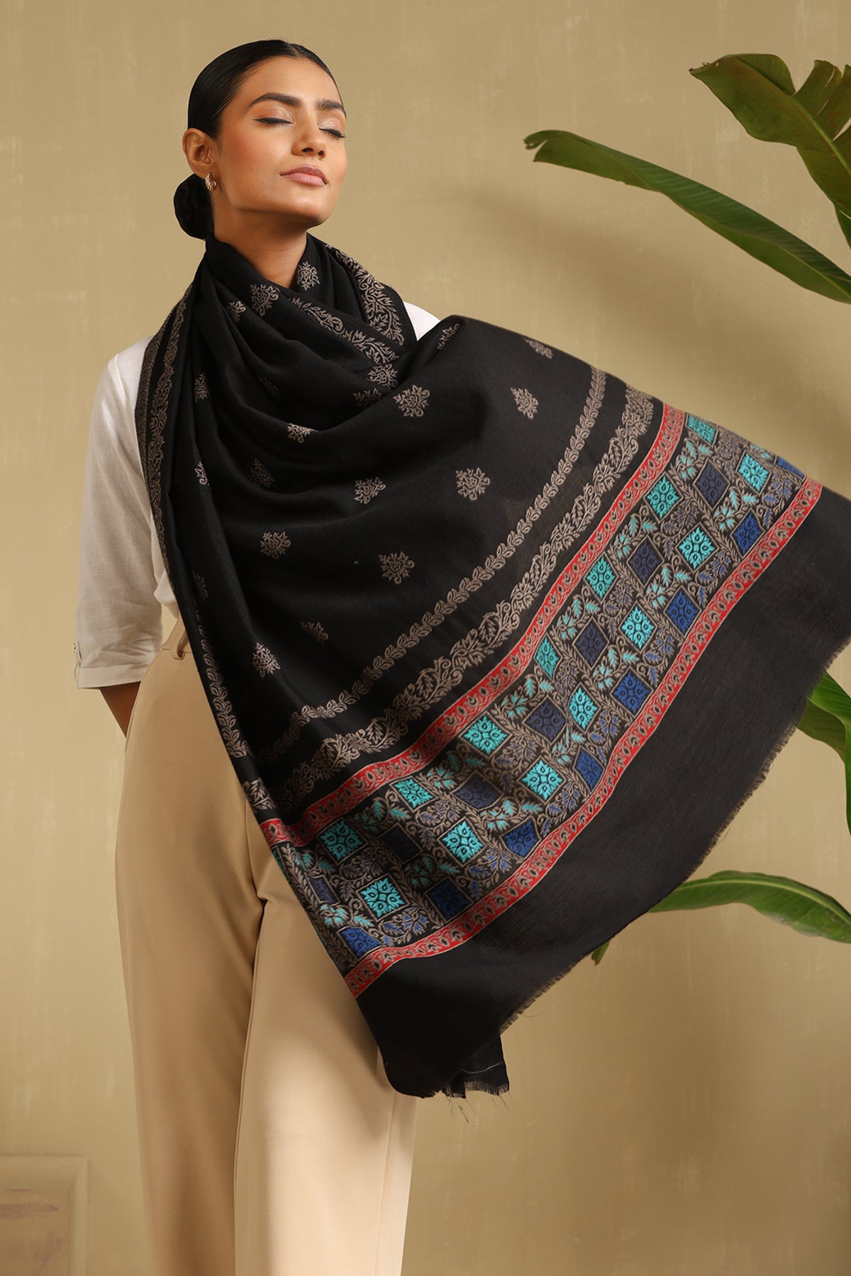 -  Kajal Cashmere Shawl