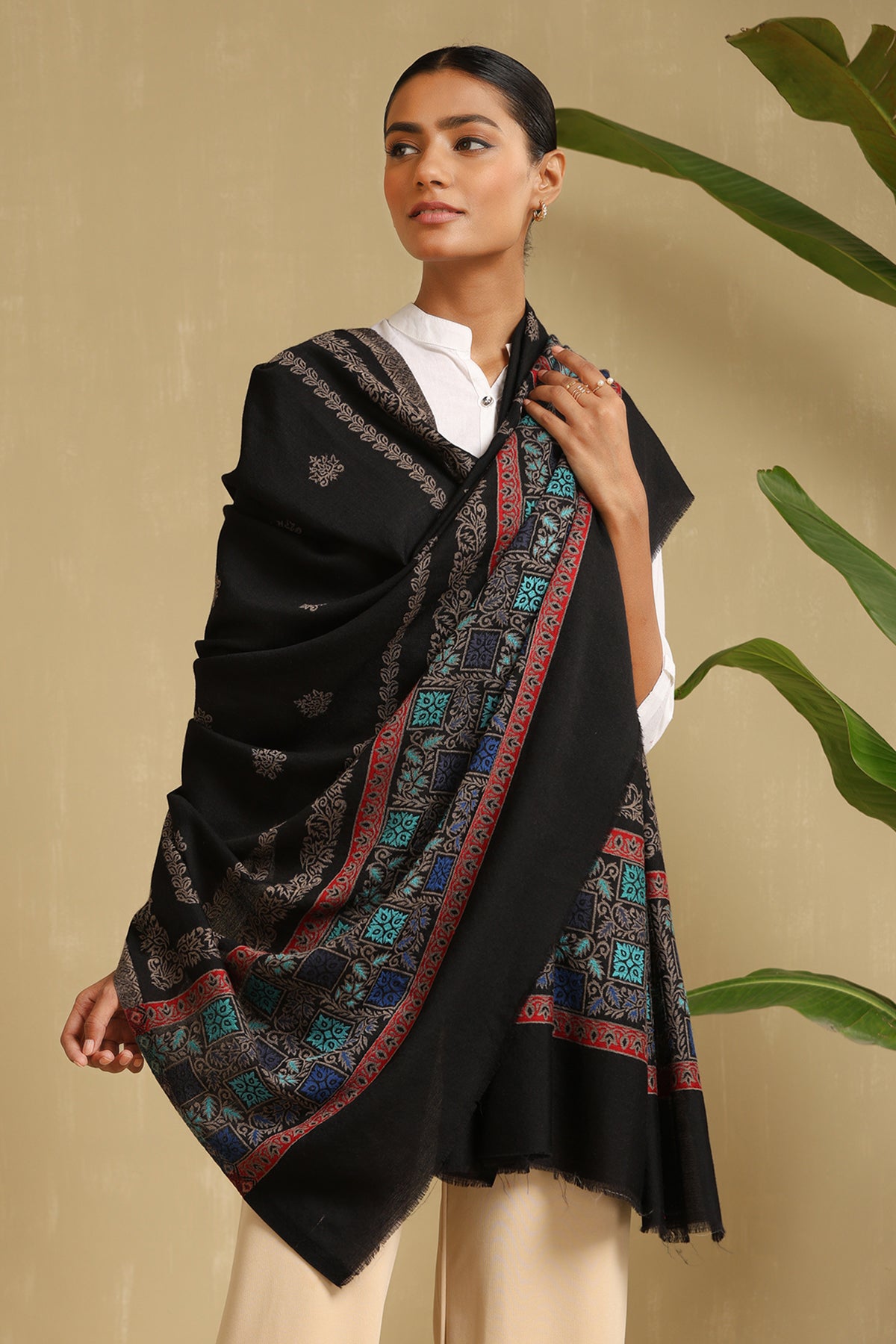 -  Kajal Cashmere Shawl