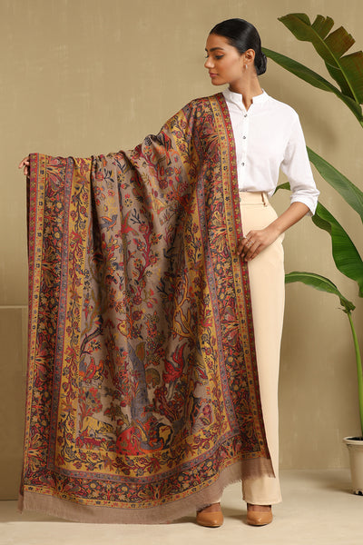 -  Cherry Cashmere Full Shawl