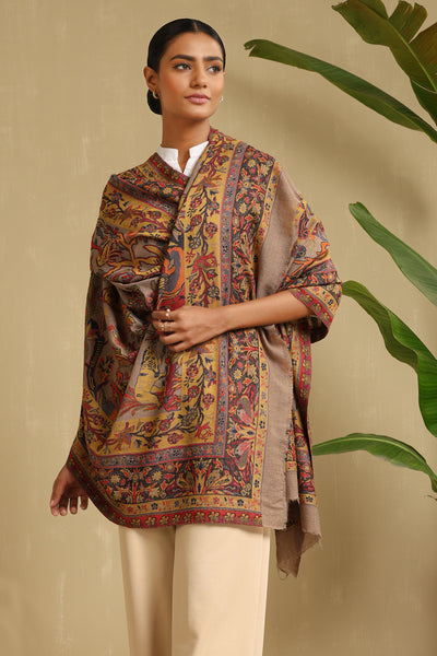 -  Cherry Cashmere Full Shawl