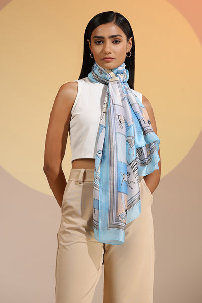 -  Siani Silk Scarf