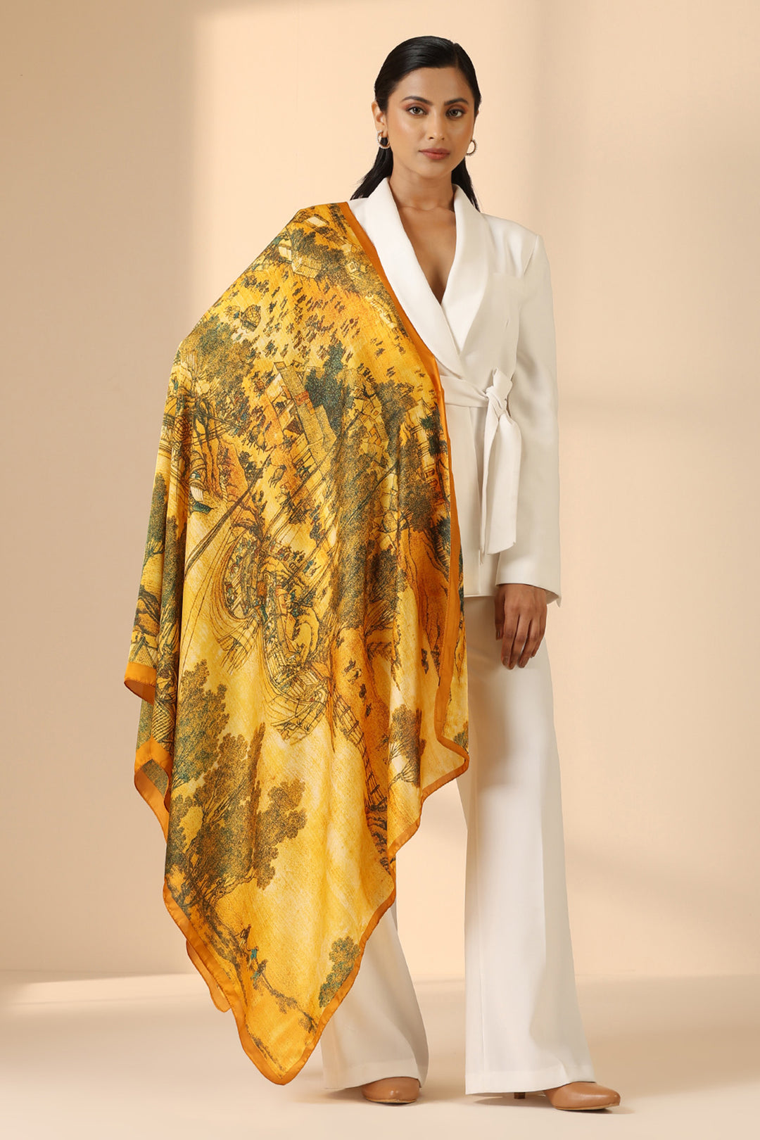 '-  Flora Silk Scarf