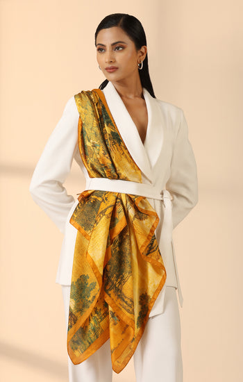 Flora Silk Scarf