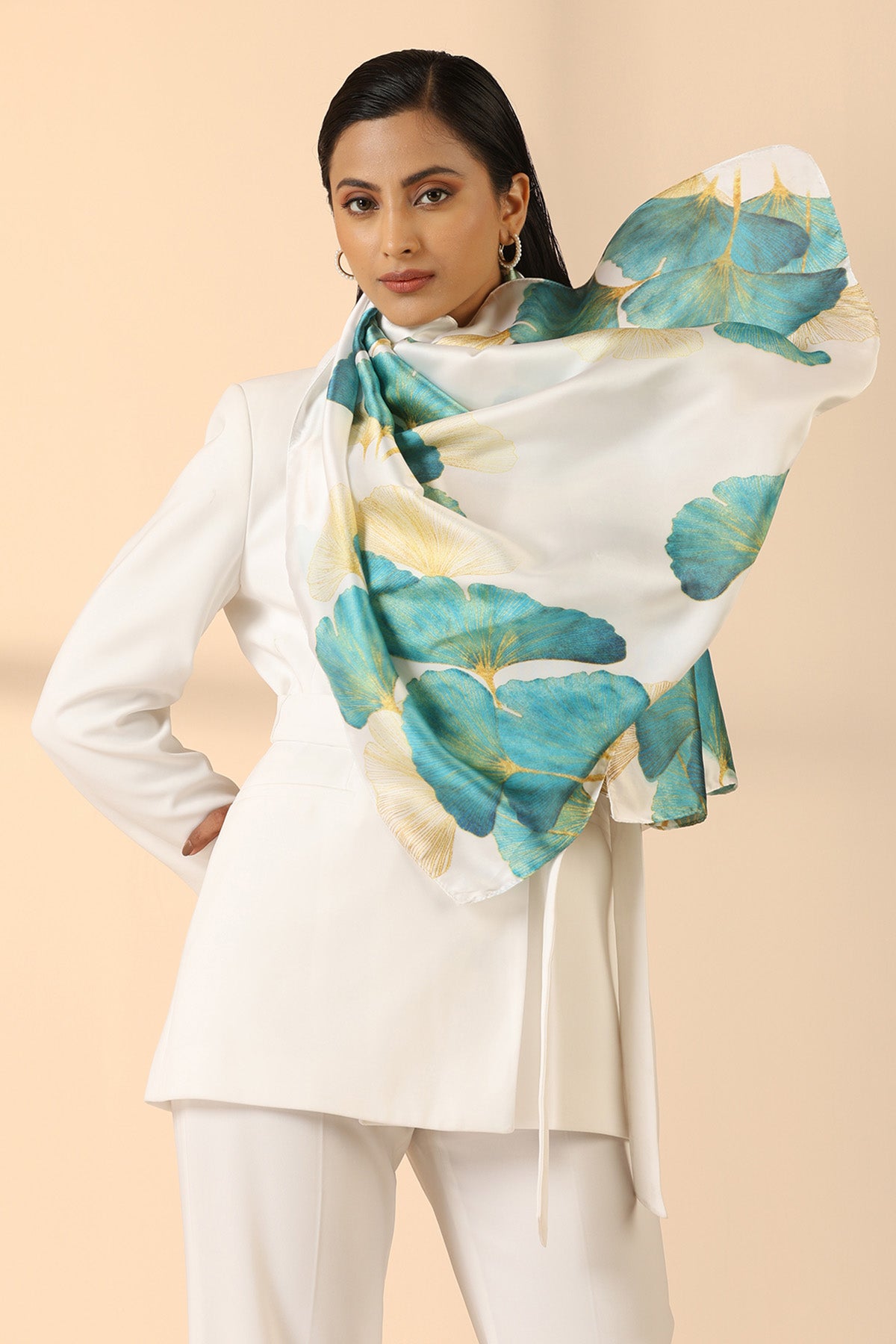 -  Dilian Silk Scarf