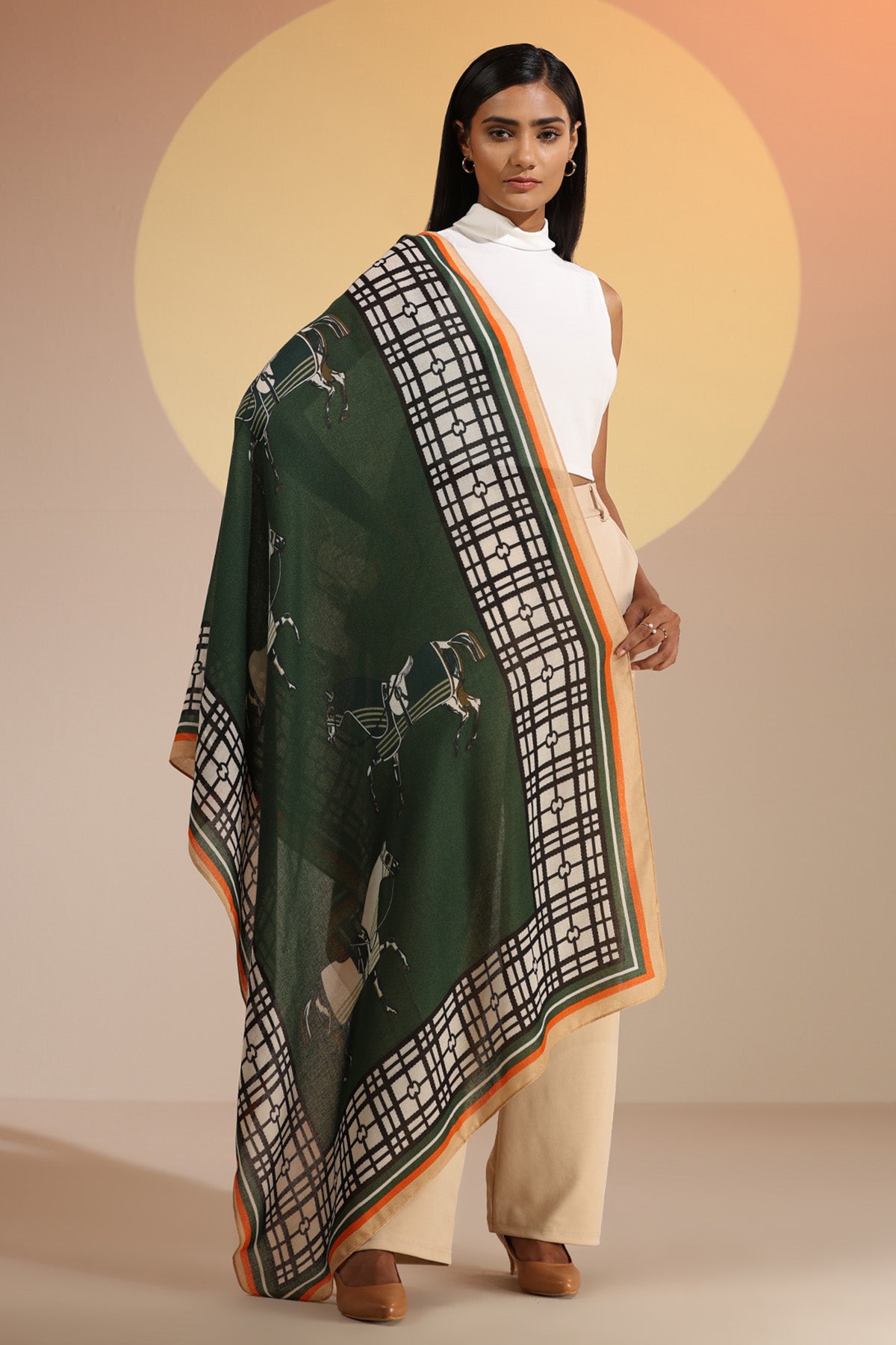 -  Pony Cotton Scarf