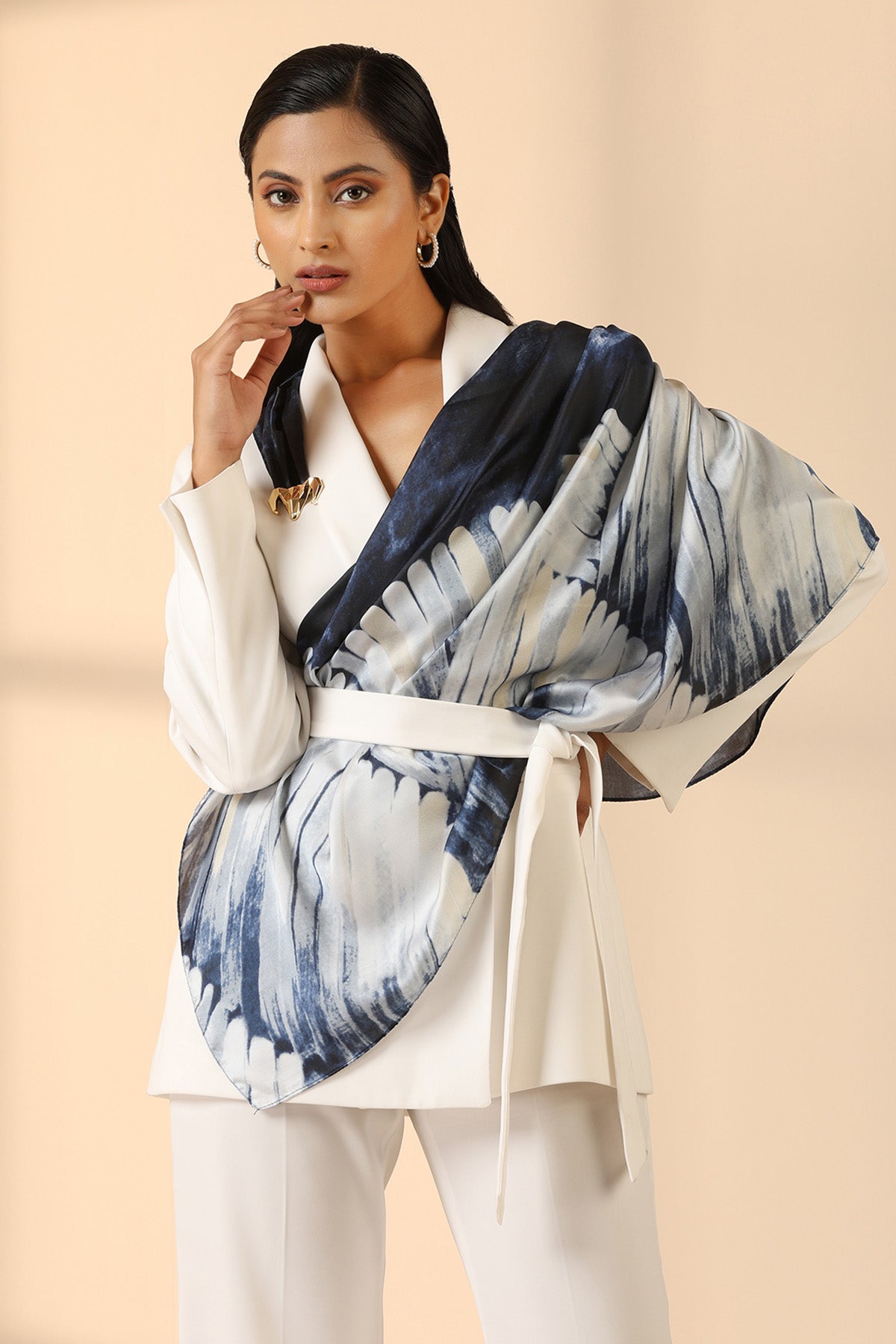 -  Zenita Silk Square Scarf