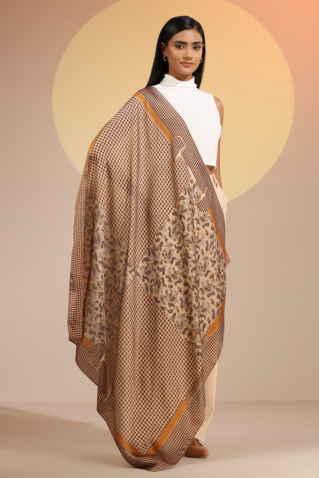 '-  Seiarra Silk Square Scarf