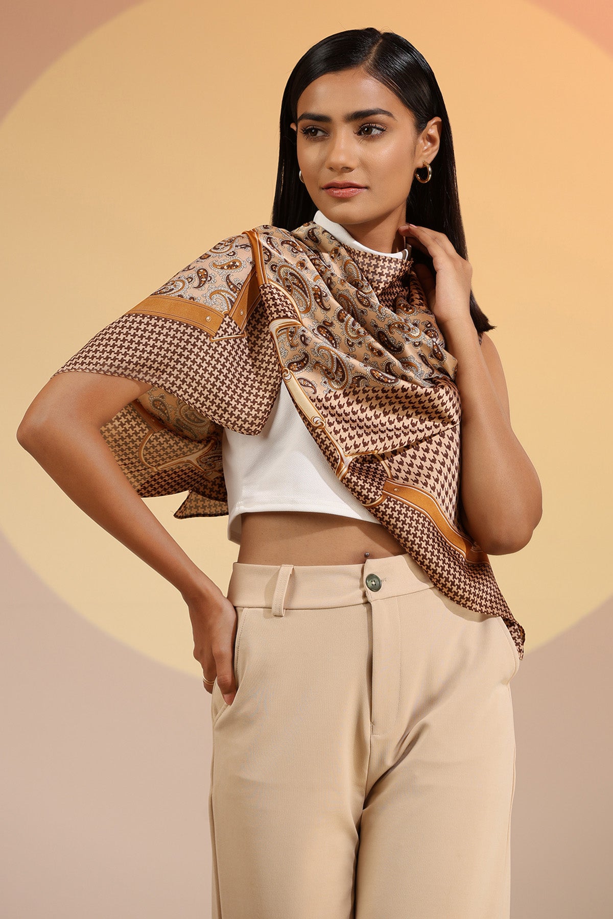 Seiarra Silk Square Scarf