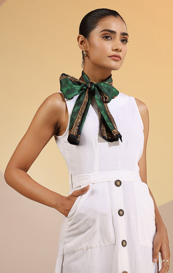 Arwa Silk Neck Scarf