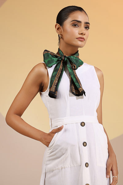 -  Arwa Silk Neck Scarf