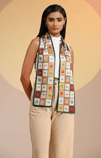 Auburn Silk Neck Scarf