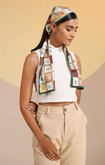 Auburn Silk Neck Scarf