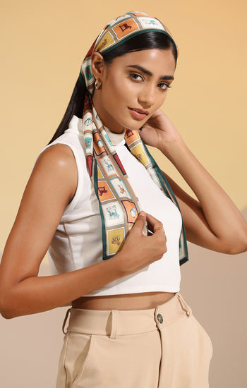 Auburn Silk Neck Scarf