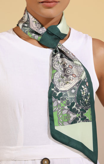Maple Silk Neck Scarf