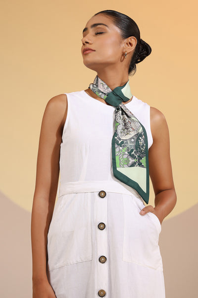 -  Maple Silk Neck Scarf