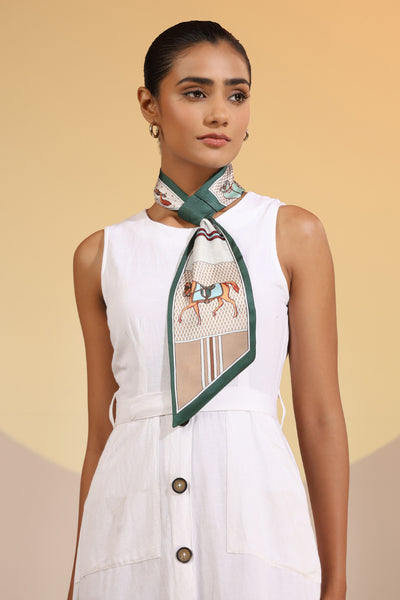 -  Regina Silk Neck Scarf