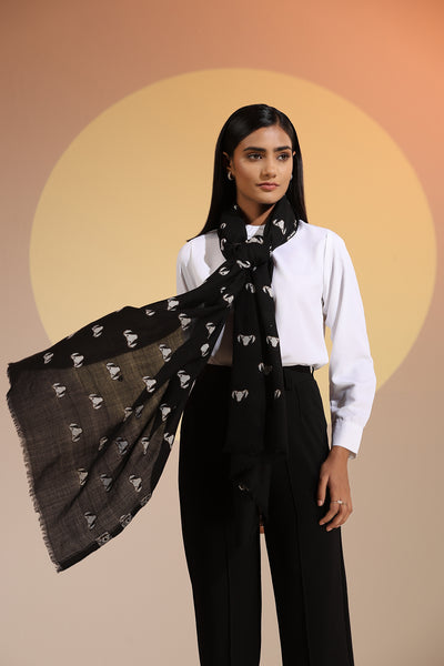 -  Anji Dusala Cashmere Fine Wool Stole