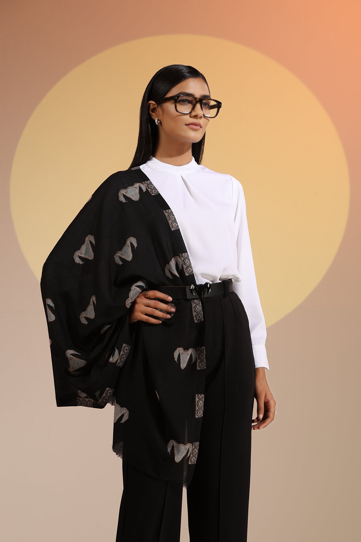 -  Anji Dusala Cashmere Fine Wool Stole