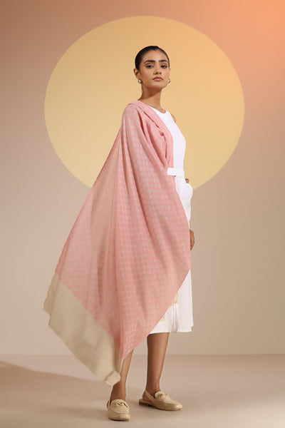 -  Louisa Cashmere Fine Wool Checkered Stole