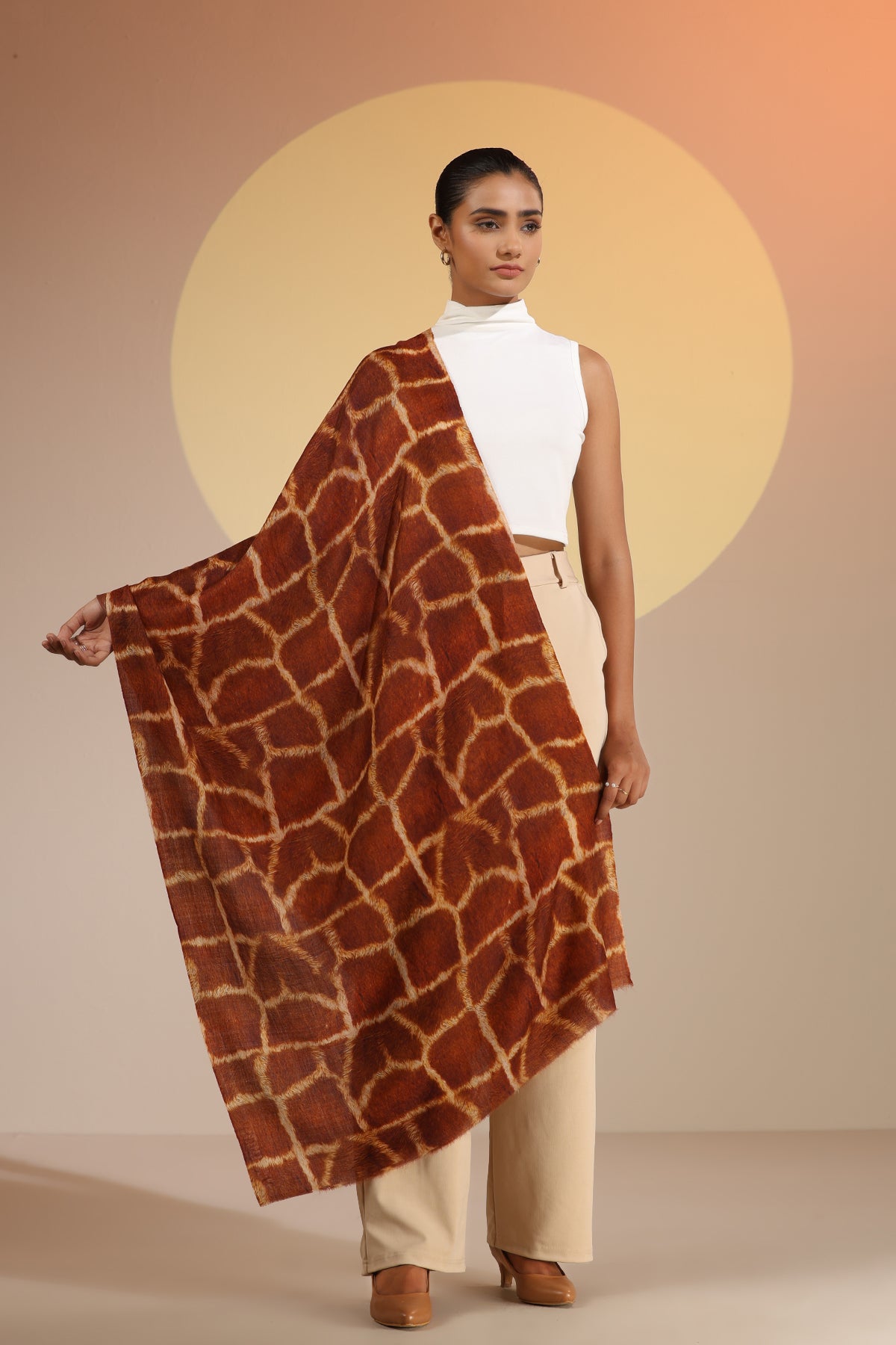 -  Stacy Cashmere Fine Wool Stole