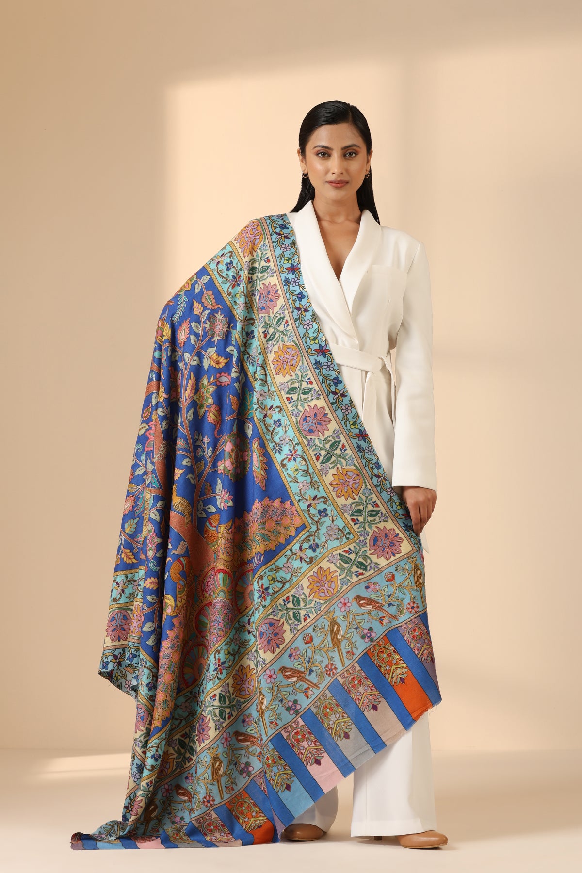 -  Aziza Cashmere Fine Wool Shawl
