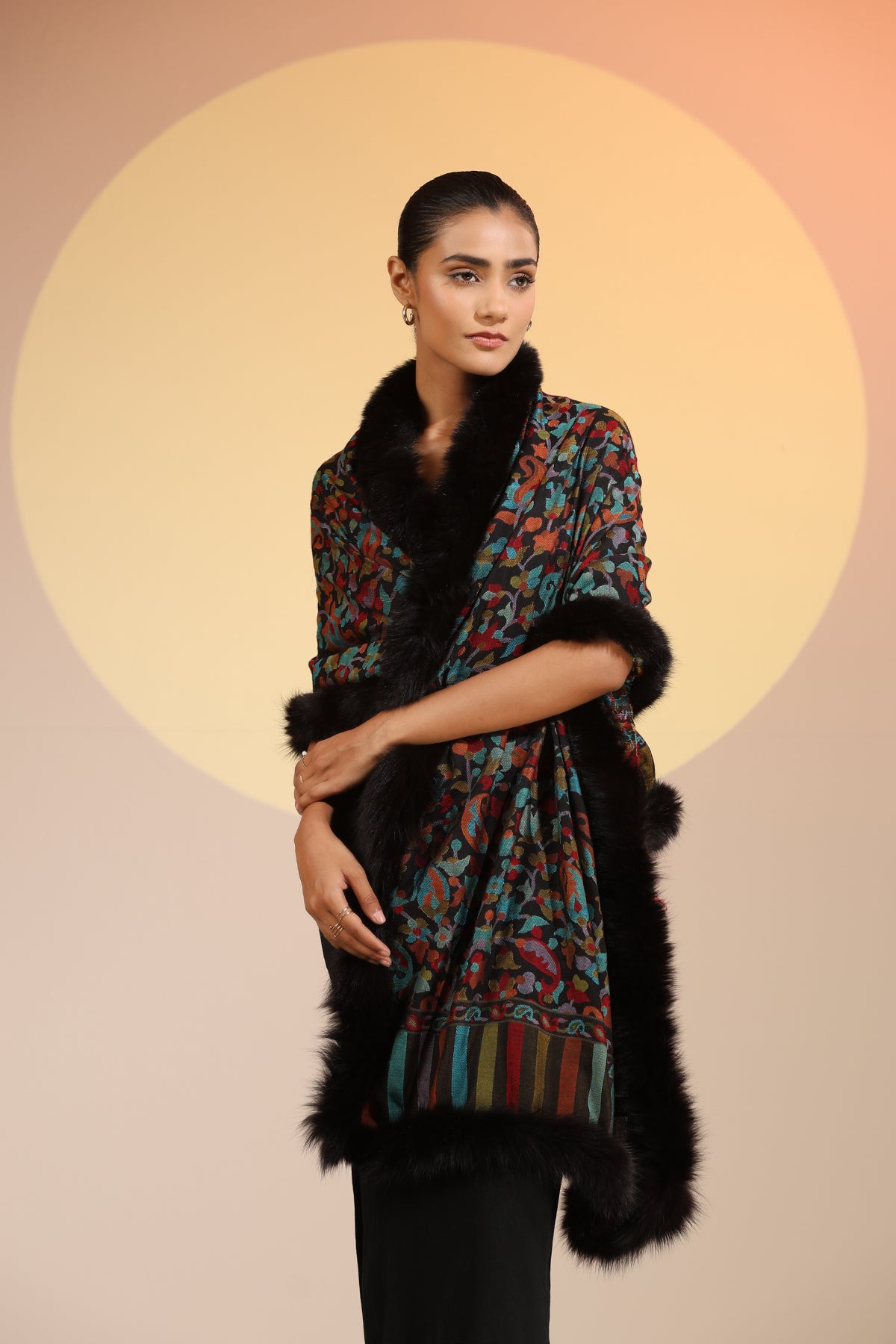 -  Léa Cashmere Fine Wool Fur Stole