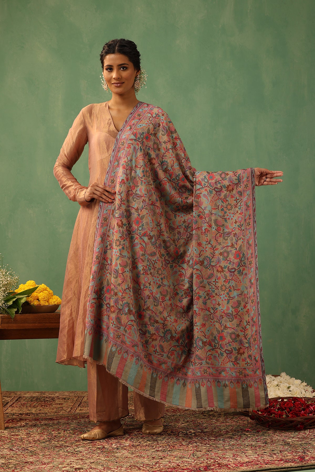 -  Zira Cashmere Shawl