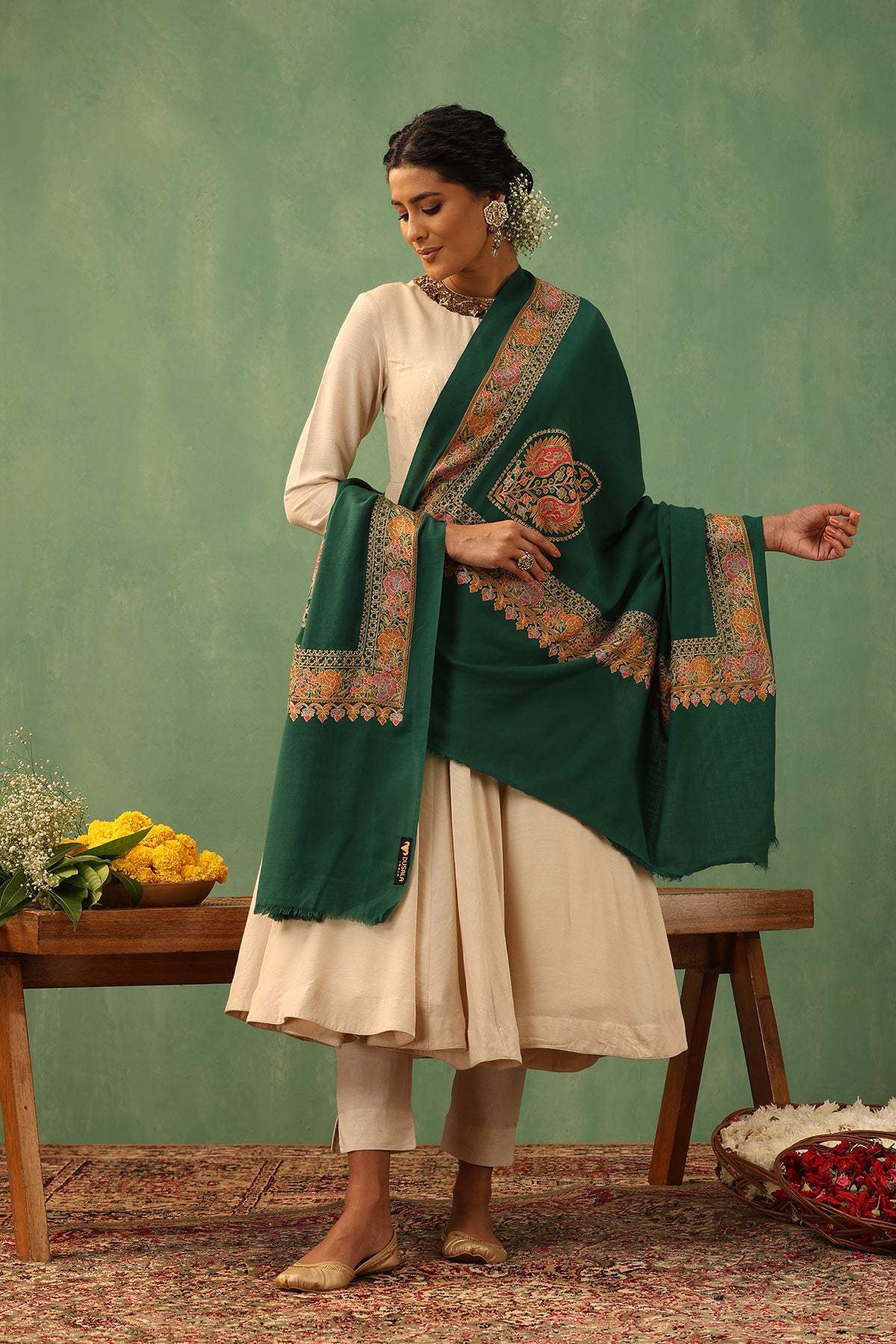 -  Adija Cashmere Shawl