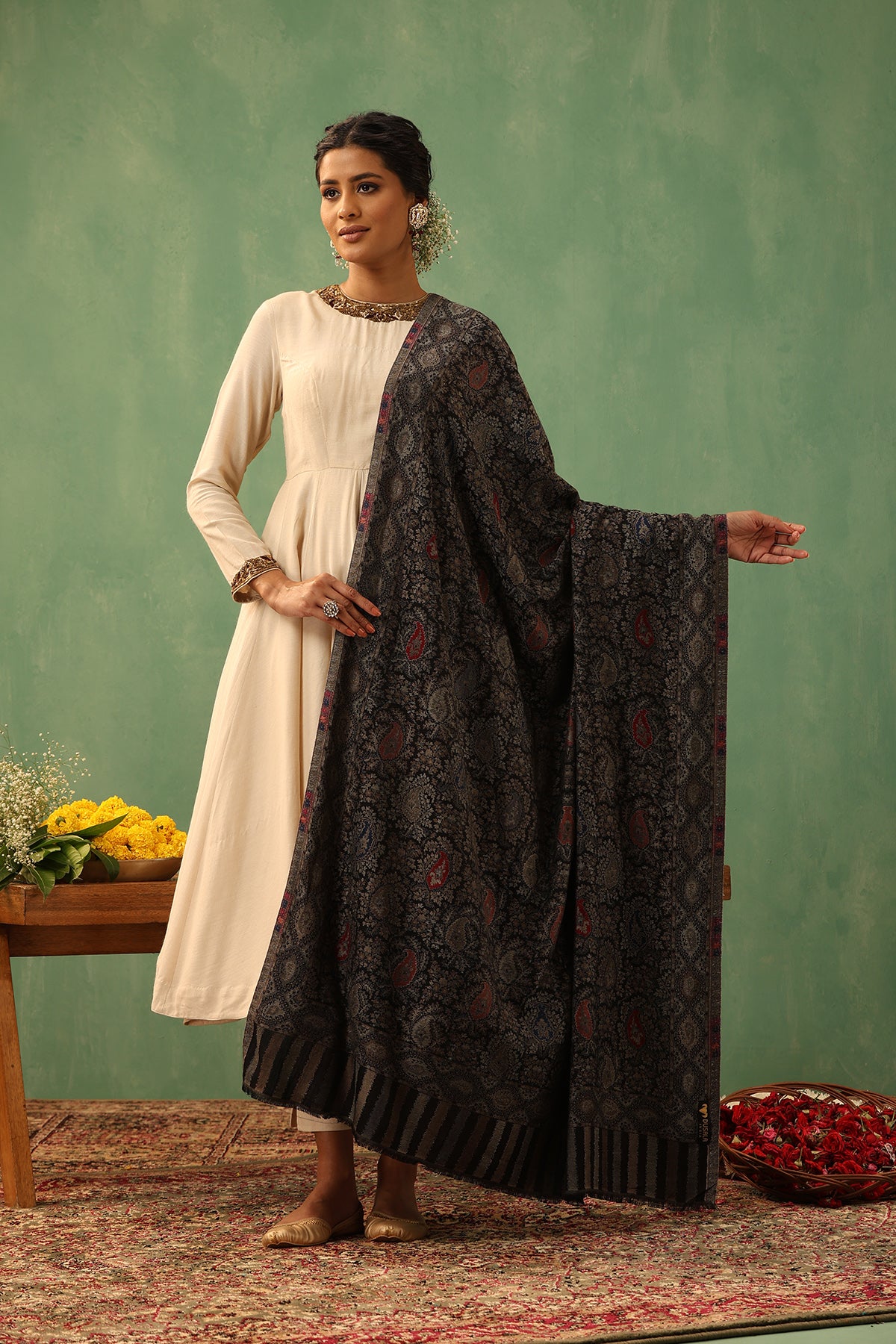 -  Dinesha Cashmere Shawl