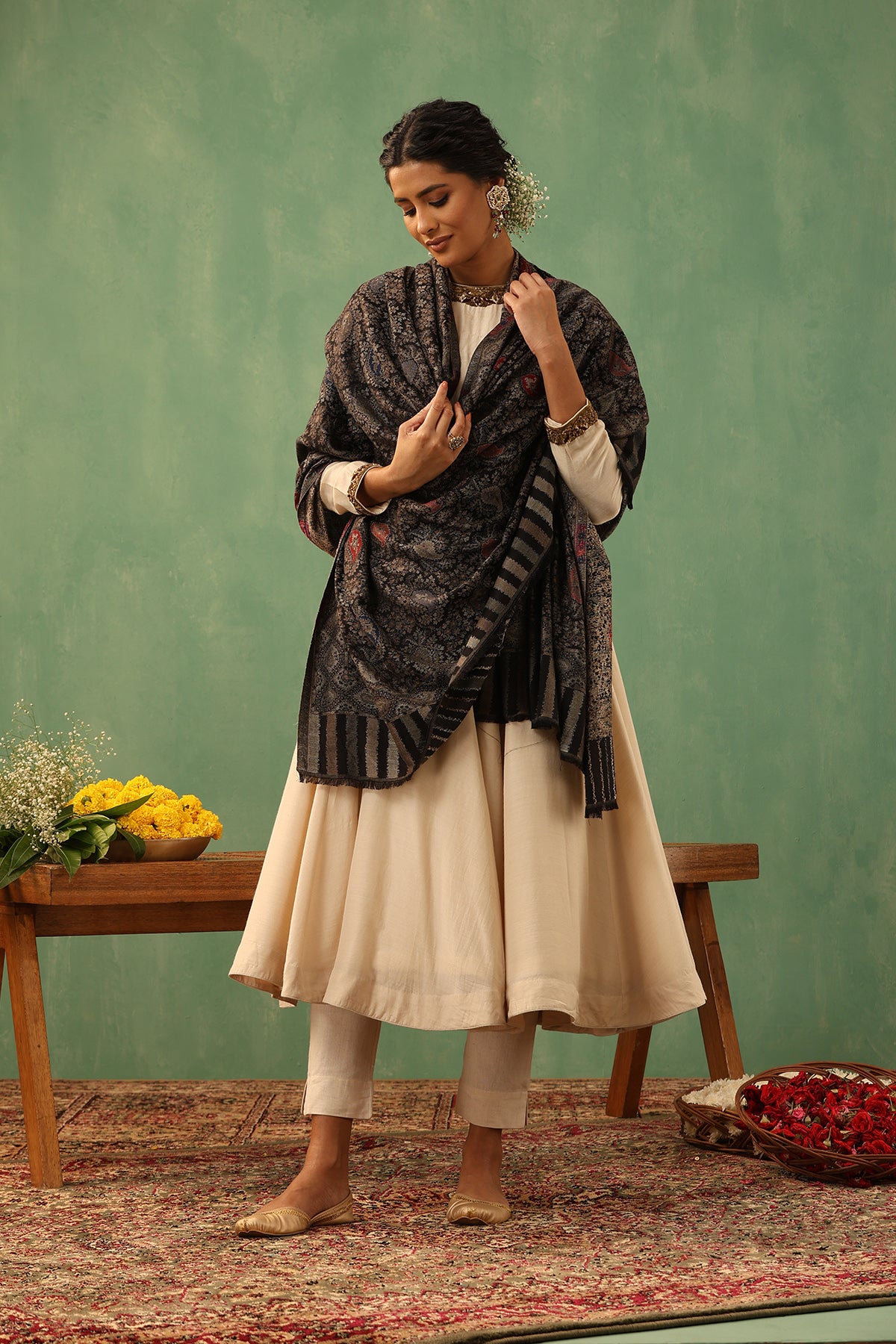 -  Dinesha Cashmere Shawl
