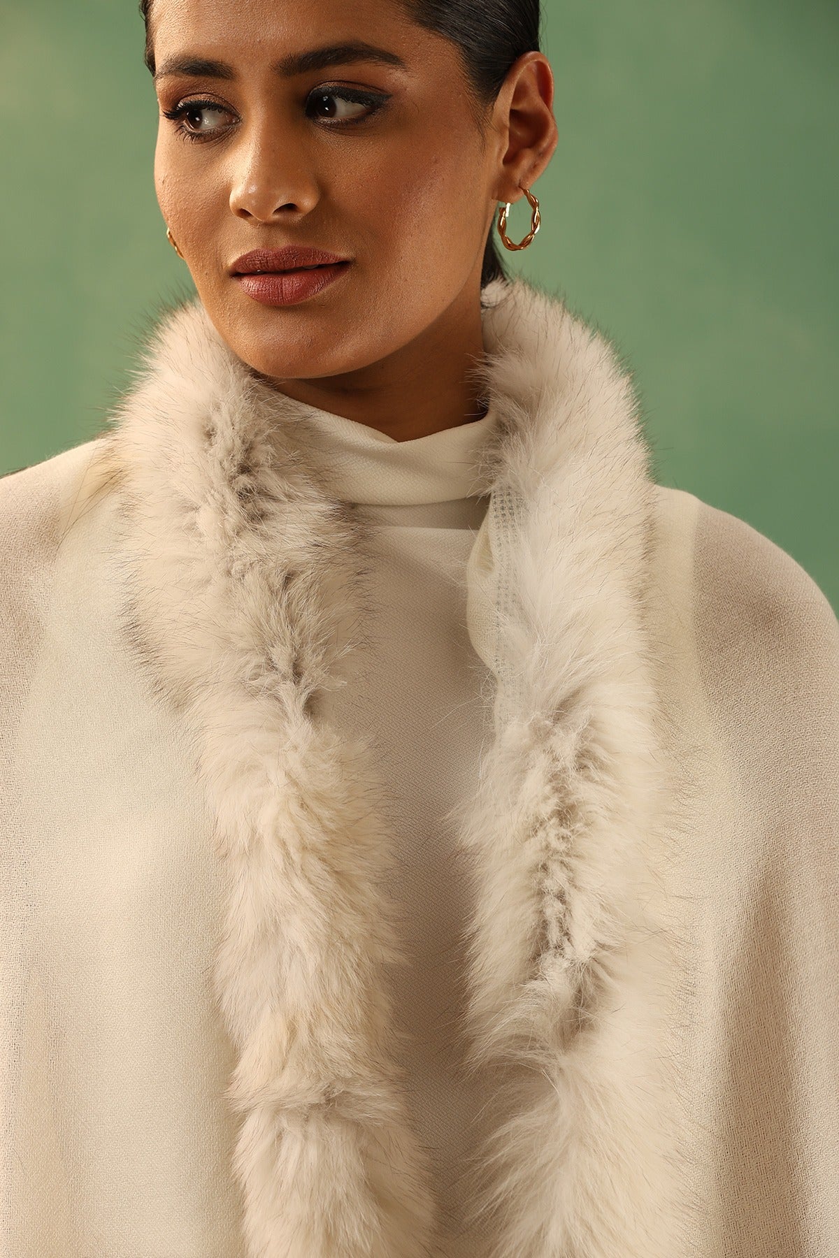 -  Marina Cashmere Fur Stole