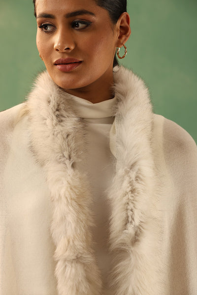 -  Marina Cashmere Fur Stole