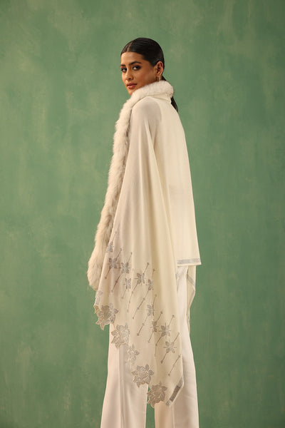 -  Marina Cashmere Fur Stole