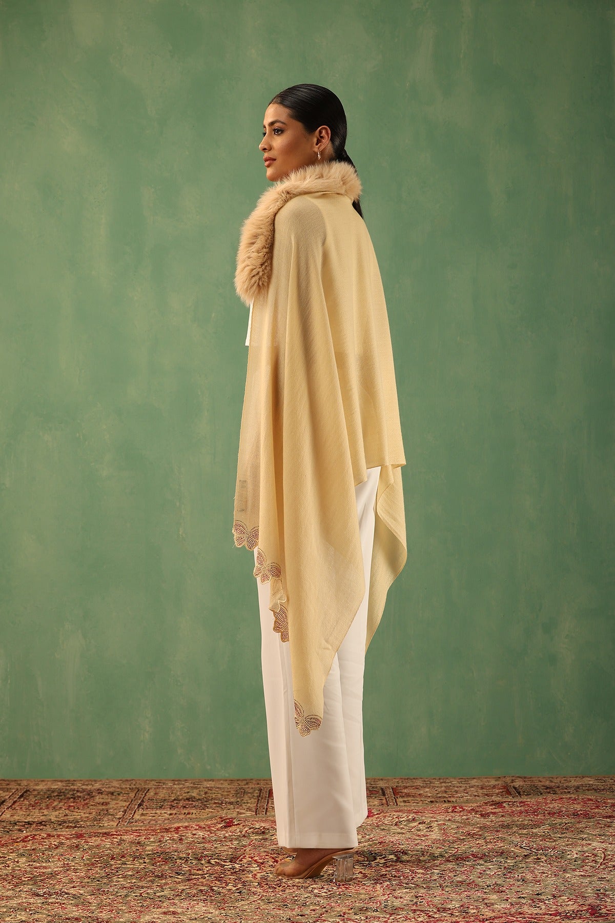 -  Delvey Cashmere Fur Stole
