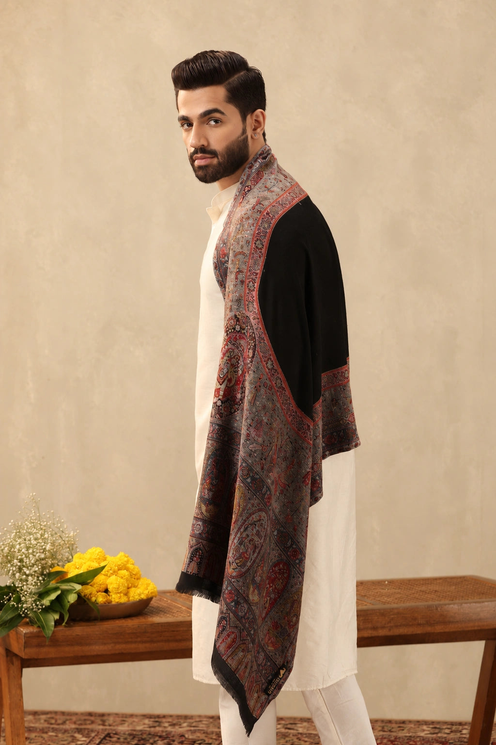 Tanish Cashmere Stole for Men