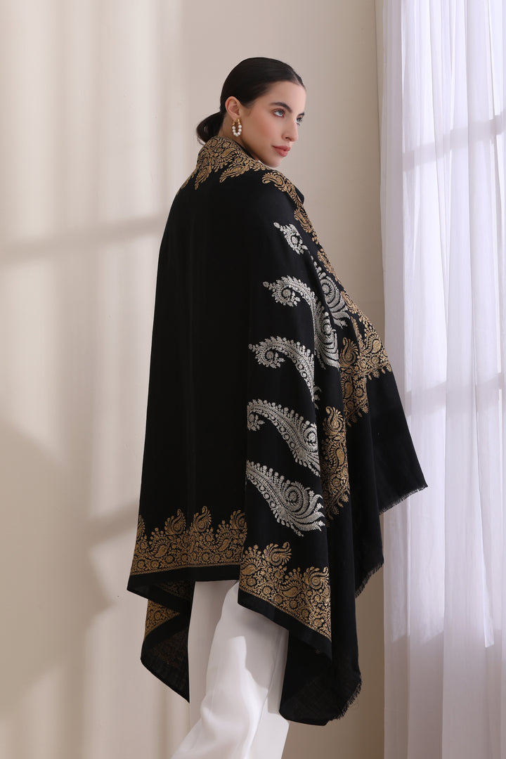 Agasti Aari Work Cashmere Shawl