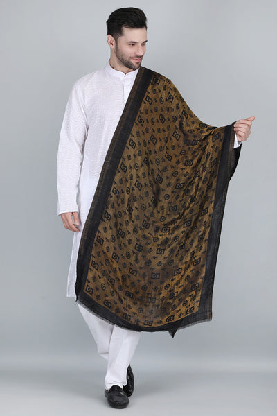 DUSALA CASHMERE ZARI REVERSIBLE STOLE