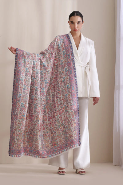 Saaz Woven Allover Jamawar, Cashmere Fine Wool Shawl