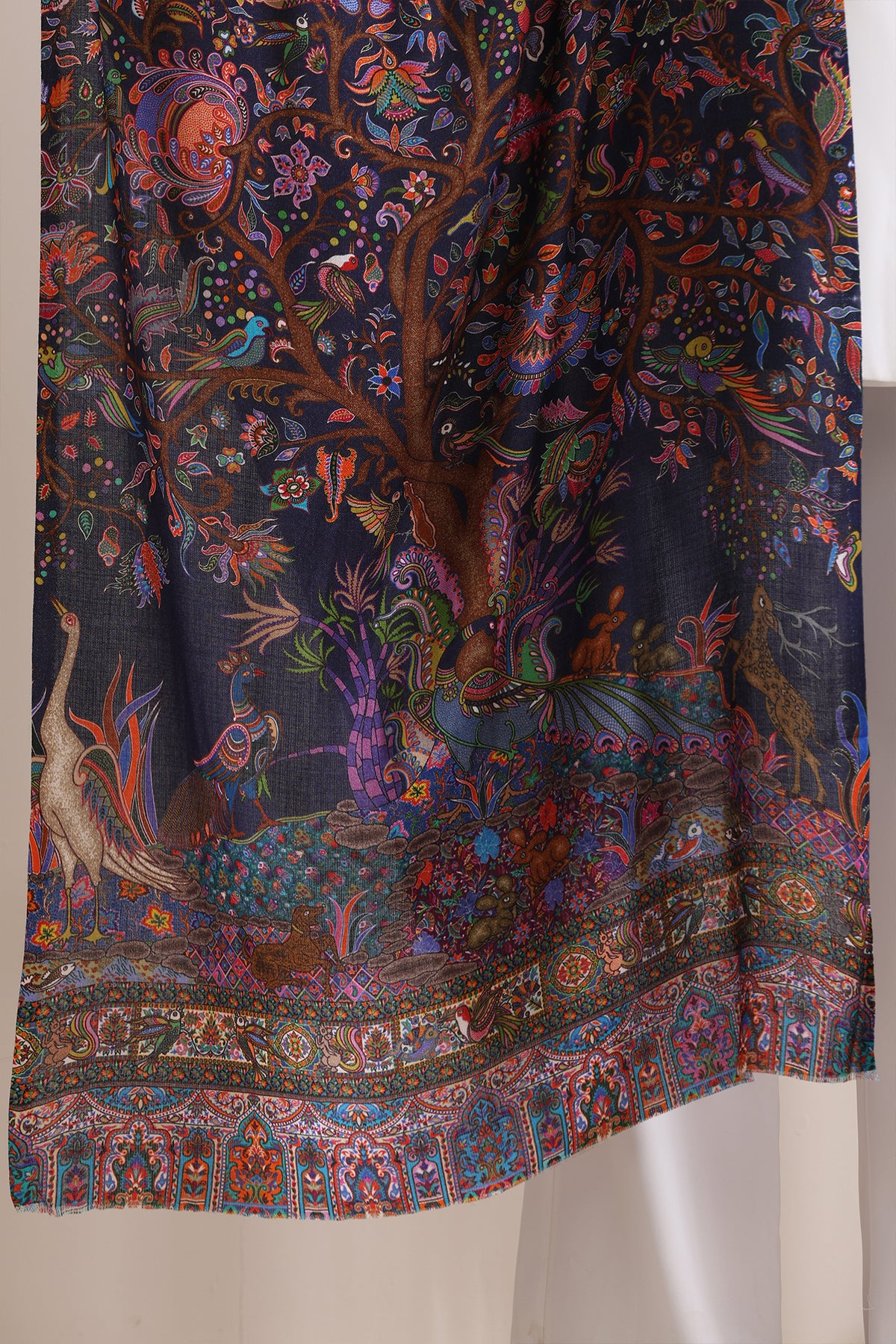 -  Enchanted Garden Multicolor Faux Pashmina Stole