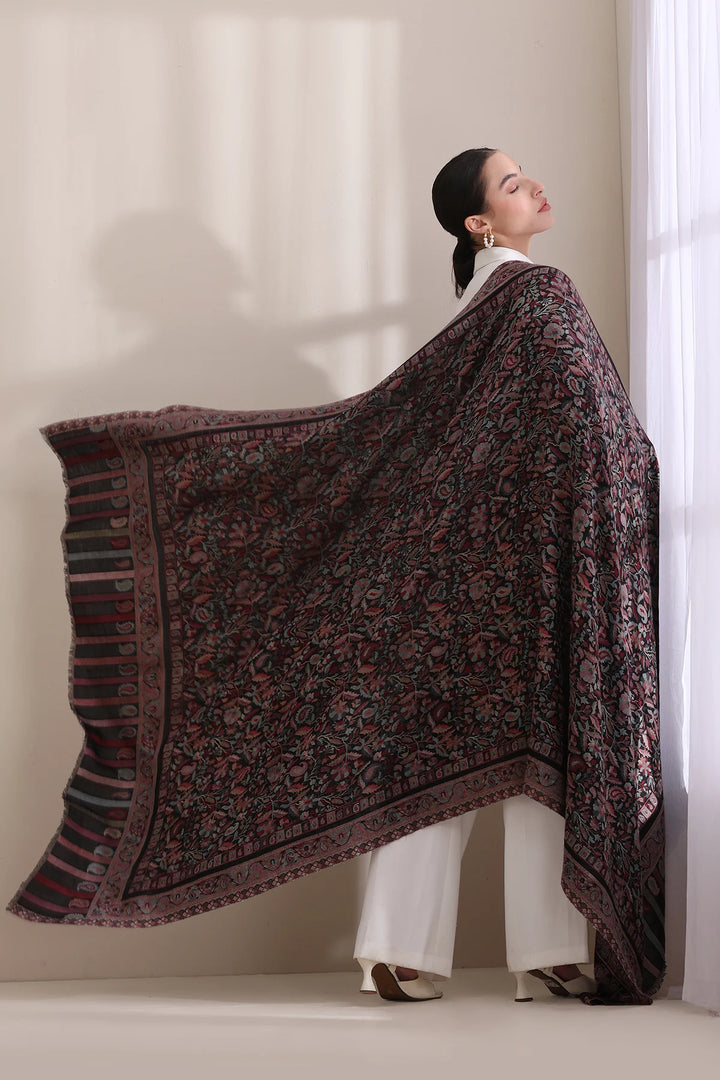 Kajal Kani Fine Wool Shawl