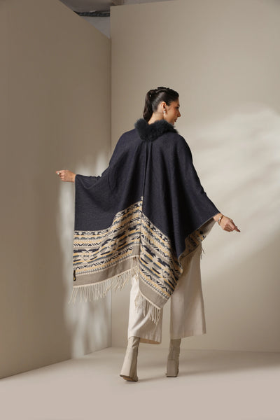 Dusala Arctic Dune Vegan Fur Cape