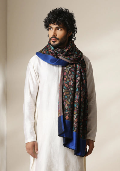 Dusala Midnight Garden Kani Shawl for Men & Women